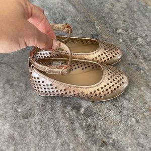Janie and Jack Rose Gold Dress Shoes